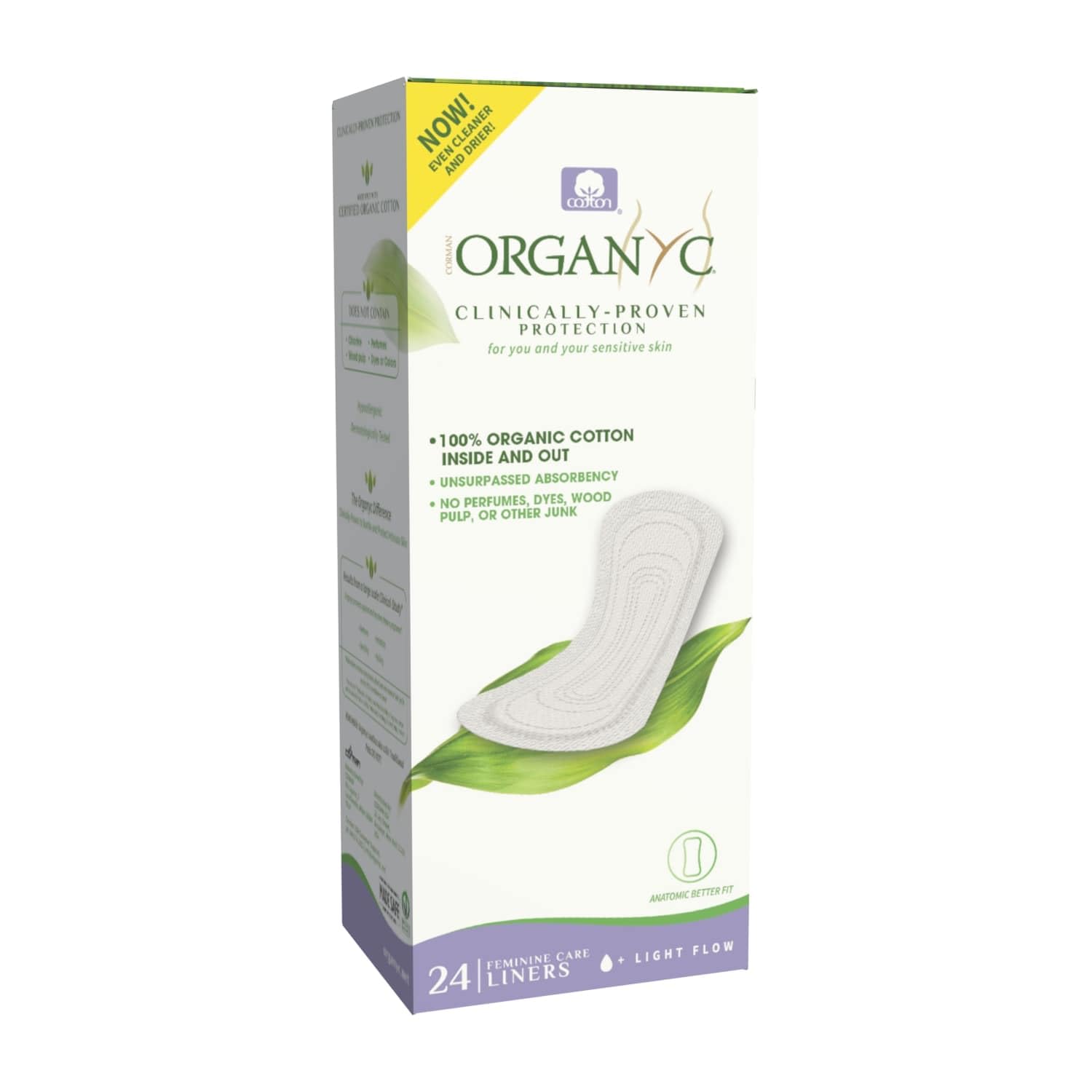 Organyc - Folded Liners - Light Flow (24ct)