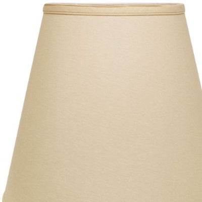 Extra Deep Empire Hardback Lampshade With Washer Fitter, Beige Color Fabric Lampshade For Table Lamps, Natural Linen, 9 Top X 16 Bottom X 14 Height
