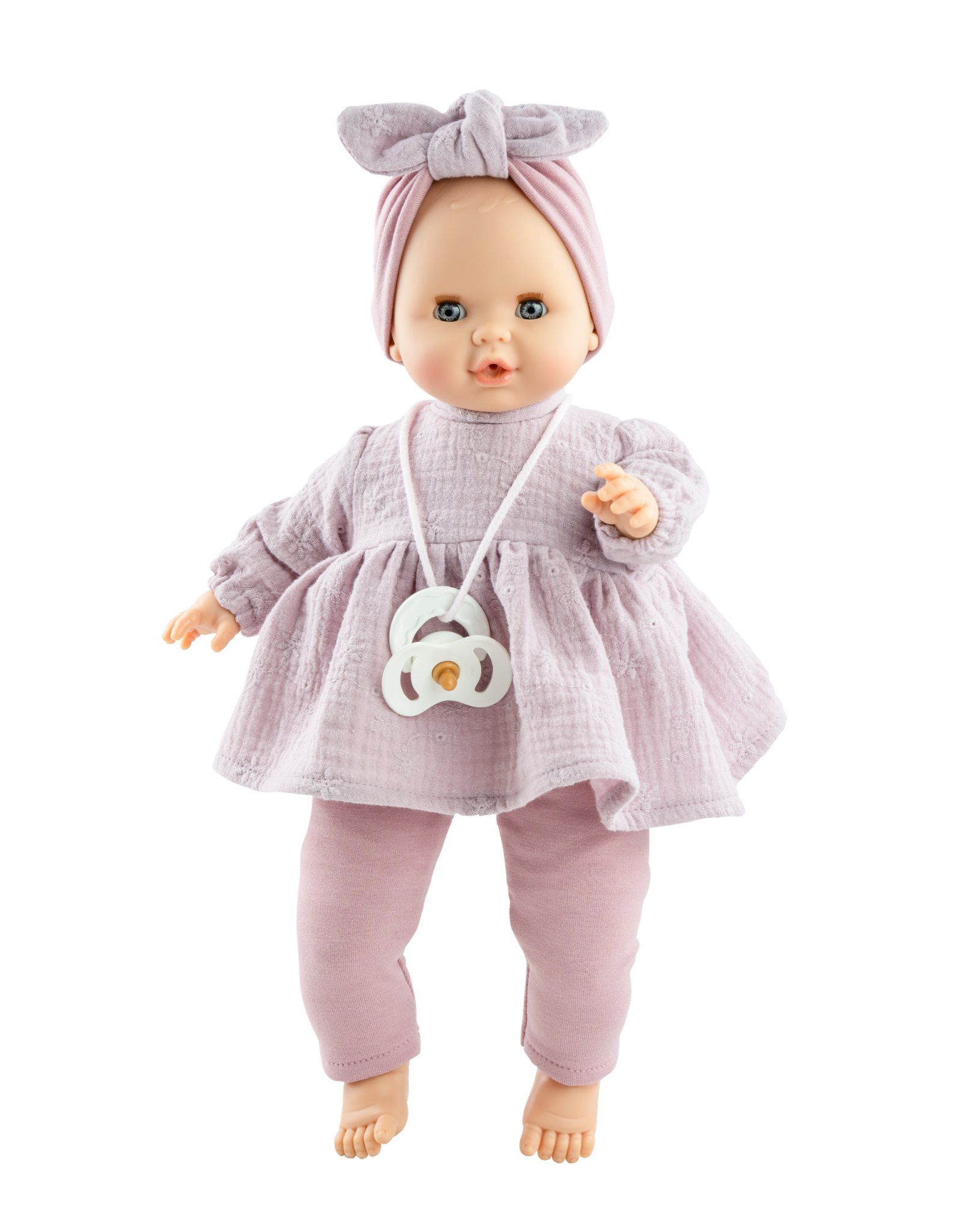 Alex & Sonia doll - Sonia with antique pink dress and matching headband - Paola Reina