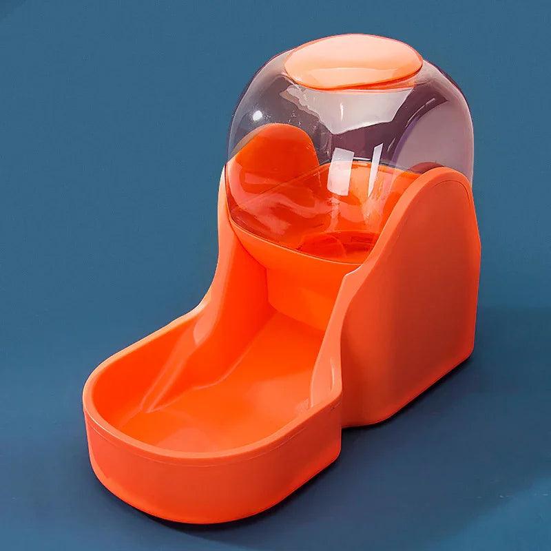 Automatic Pet Water Fountain & Food Feeder – Gravity Dispenser for Cats & Dogs (Purple / Green / Orange)