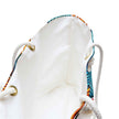 Tropical Leaf Pattern Weekender Bag | Blue Teal Orange Palm, Large Tote Bag