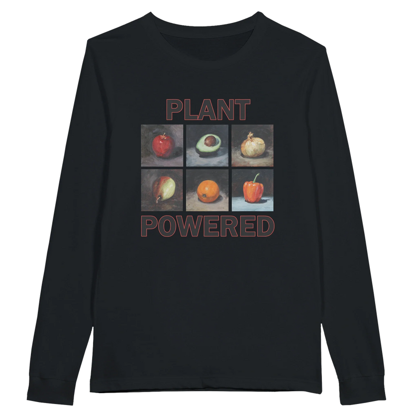 Plant Powered Long Sleeve T-Shirt – Comfortable Cotton Tee