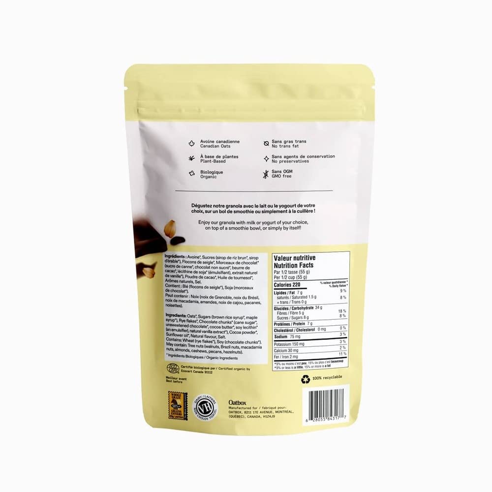 Oatbox - Dark Chocolate Fusion Granola (300g)
