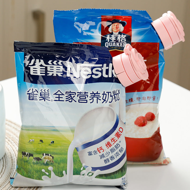 Rose Bag Sealing Cap – Moisture-Proof Flip Lid for Food Storage