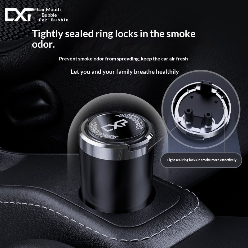 Car Ashtray with Lid for Cup Holder – Smokeless Car Ashtray for Canada & USA | No-Spill Auto Ashtray