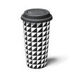STARFRIT Ceramic Coffee Mug with Double Wall and Lid - 80670