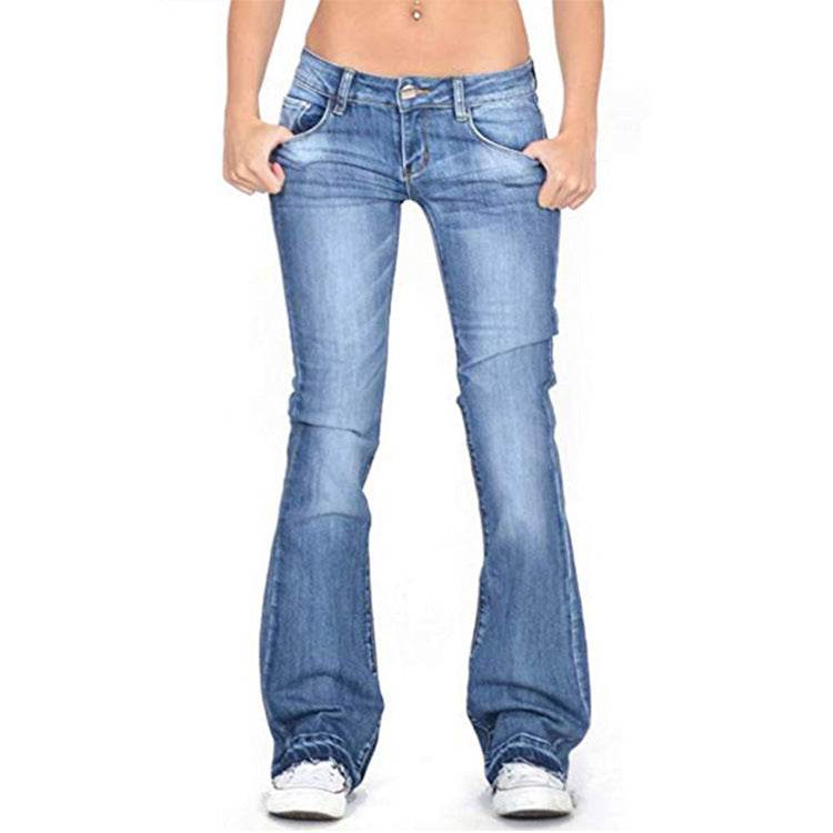 Women Bootcut Jeans Pant flared leg Trousers
