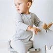 Bamboo Cotton Basics 2 Piece Romper Baby Gift Set | Grey Dawn | Nest Designs