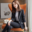 Women's Business Casual Suit Set – Blazer Jacket, 4 Colors, S–4XL (Canada & USA)