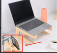 Wooden Laptop Phone Stand
