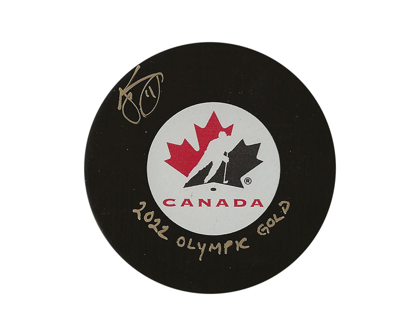 Jillian Saulnier Autographed Team Canada Autograph Model Puck Inscribed 