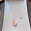 Real leaf necklace