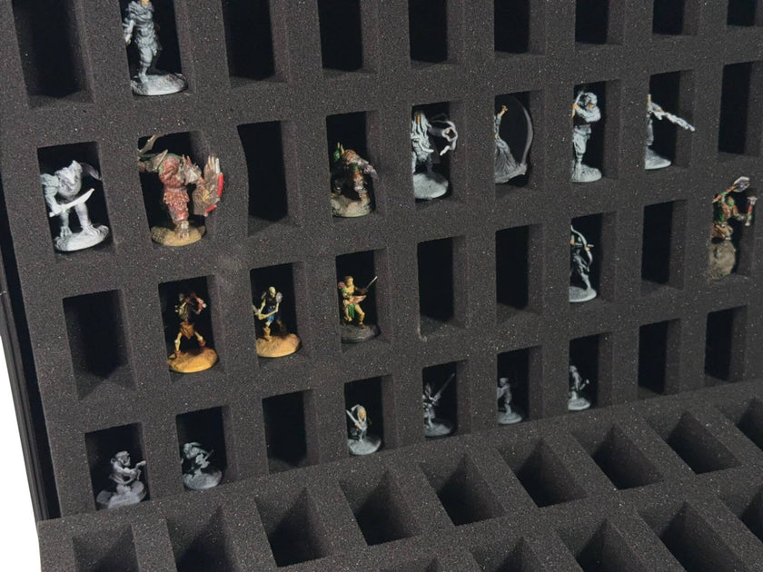 80-Slot EVORETRO Miniature Storage Case with Customizable Foam