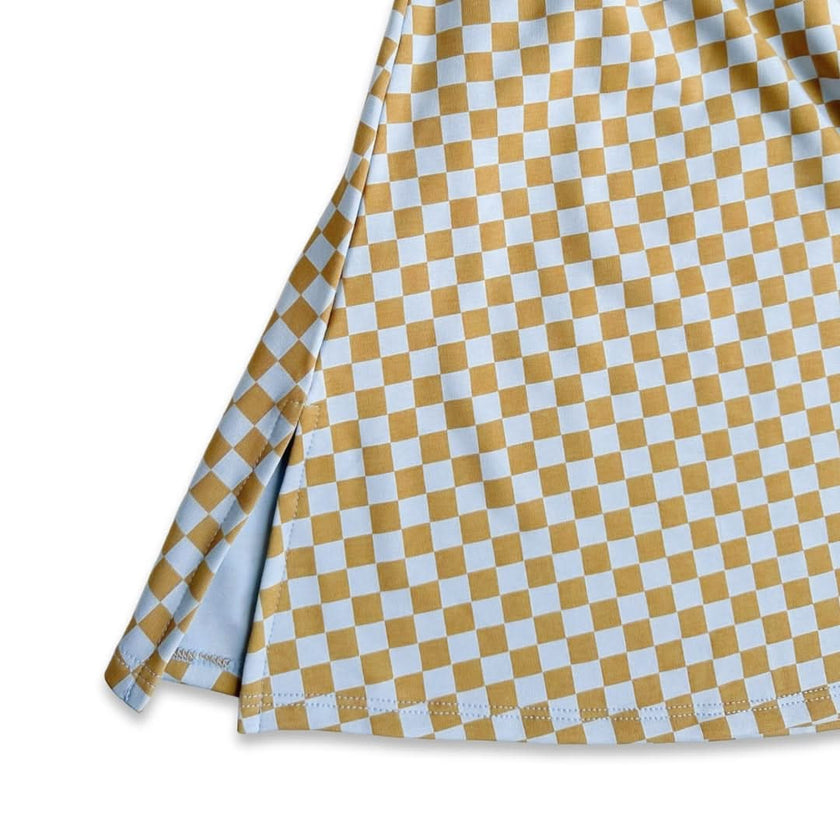 Kids' Bamboo Square Neck Midi Dress | Palm Leaf