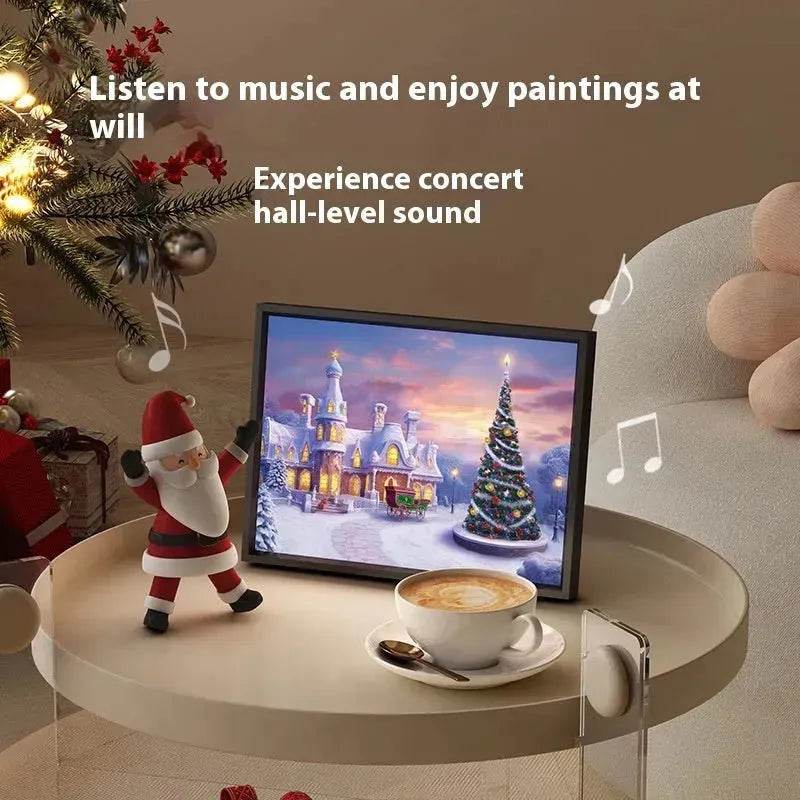 Christmas Luminous Painting Bluetooth speaker integrated gift idea