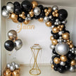 Black Gold Silver Balloon Garland Kit – 110pcs Party Decoration Set