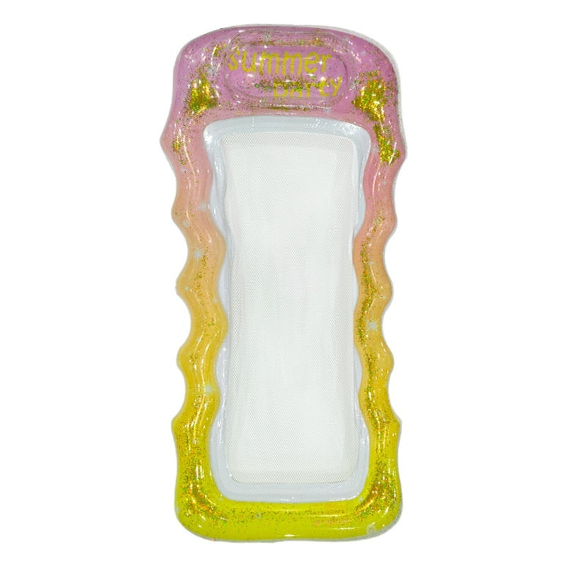 PVC Thick Sequins Wave Inflatable Floating Row