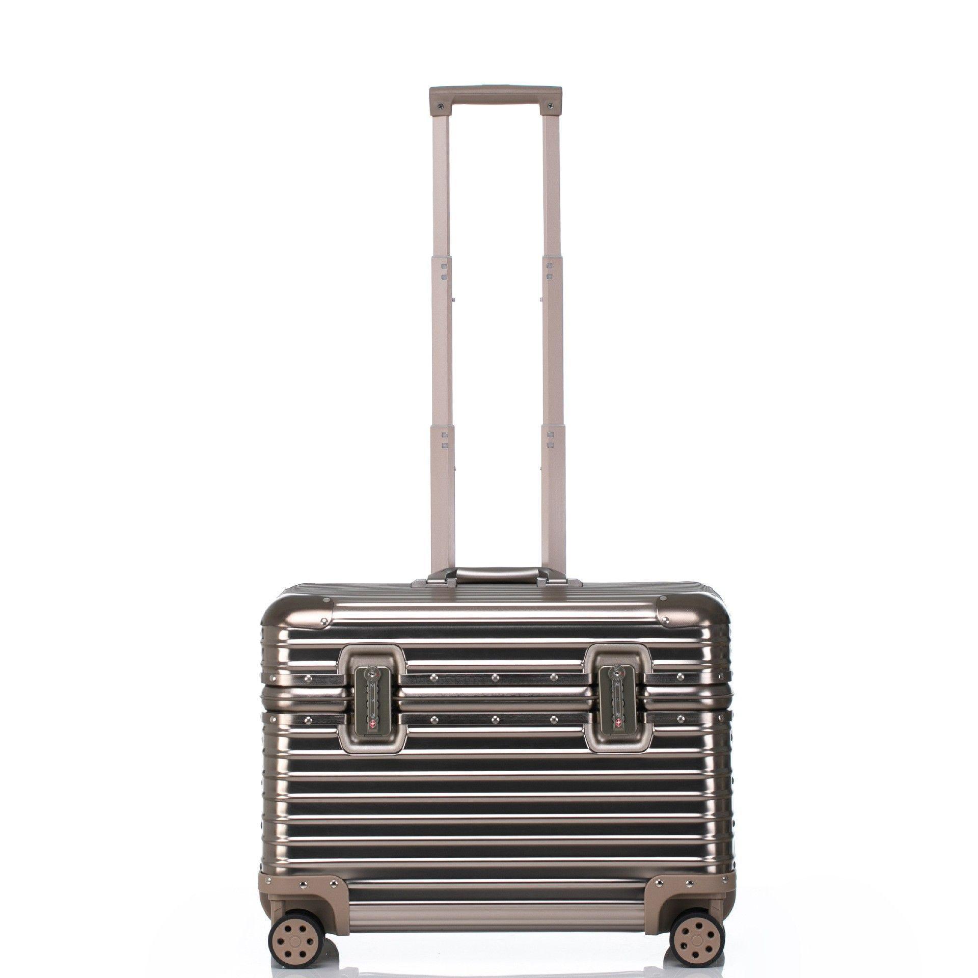 Aluminum Carry-On Suitcase Hard Shell TSA Lock Cabin Luggage with Spinner Wheels