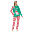 Cartoon Santa Claus Letter Printing Parent-child Christmas Pajamas Home Wear Suit