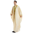 Men's Robe Arabic Embroidered Long Sleeve Tassel Golden Balls Chiffon Shawl