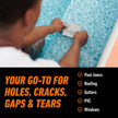 Gorilla Waterproof Patch & Seal Tape, Heavy-Duty, Instantly Seals, Works Underwater, Indoor/Outdoor, Flexible Permanent Bond, 4 in x 10 ft, White 🍁 All In One Marketplace Canada