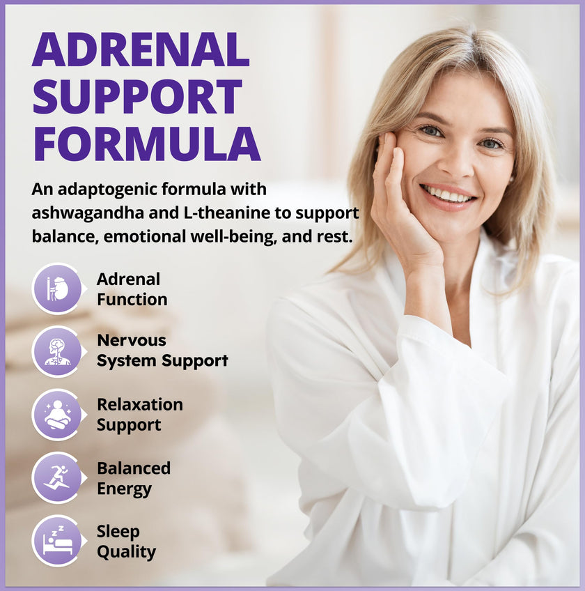 CanPrev Adrenal Chill Women, 90 Veg Capsules, 45-Day Supply with 300mg KSM-66 Ashwagandha & L-Theanine for Calm Focus & Relaxation, Non-GMO, Made in Canada 🍁 All In One Marketplace Canada