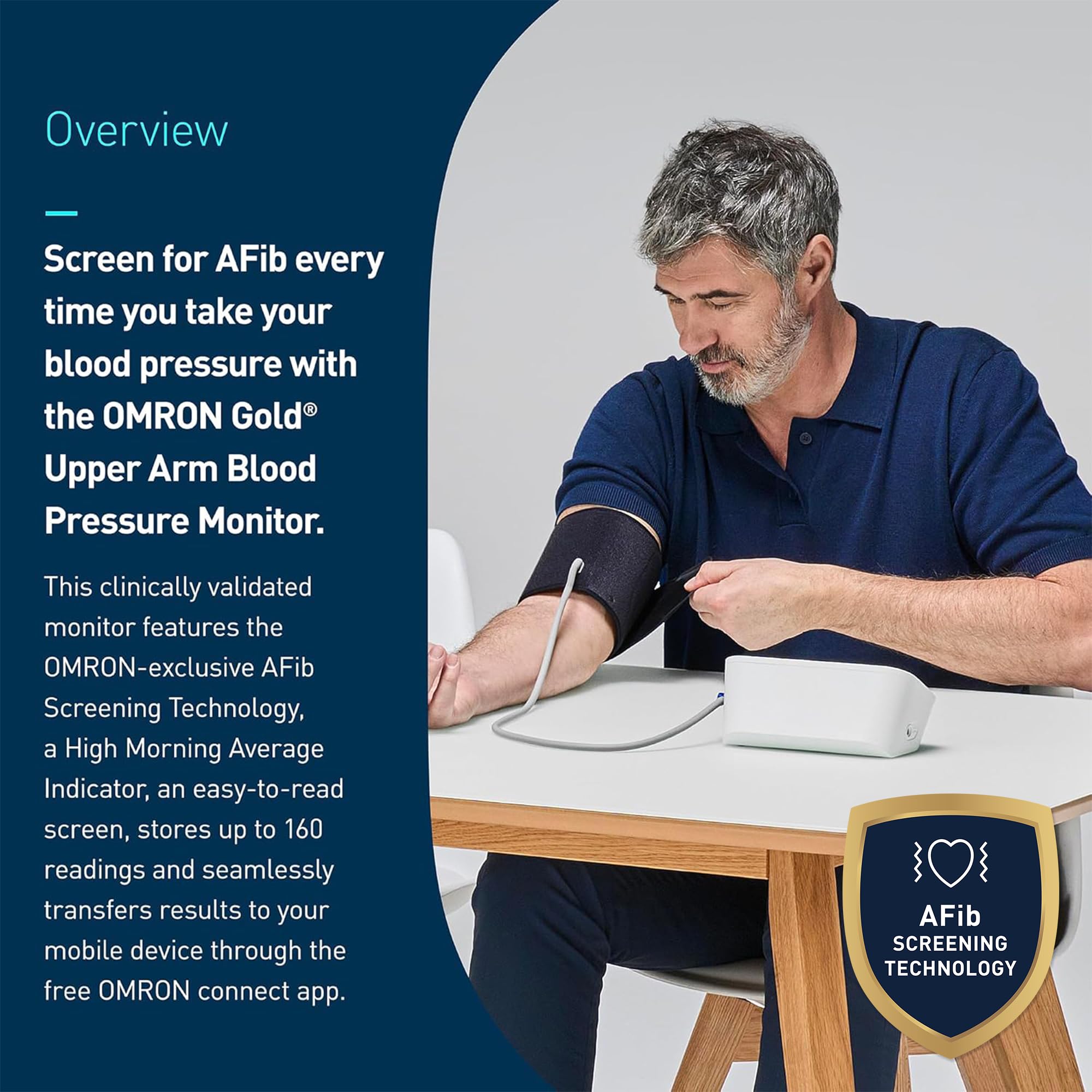 OMRON Gold Upper Arm Blood Pressure Monitor - Clinically Validated Blood Pressure Arm Cuff - Use OMRON Connect App for Unlimited Measurements 🍁 All In One Marketplace Canada