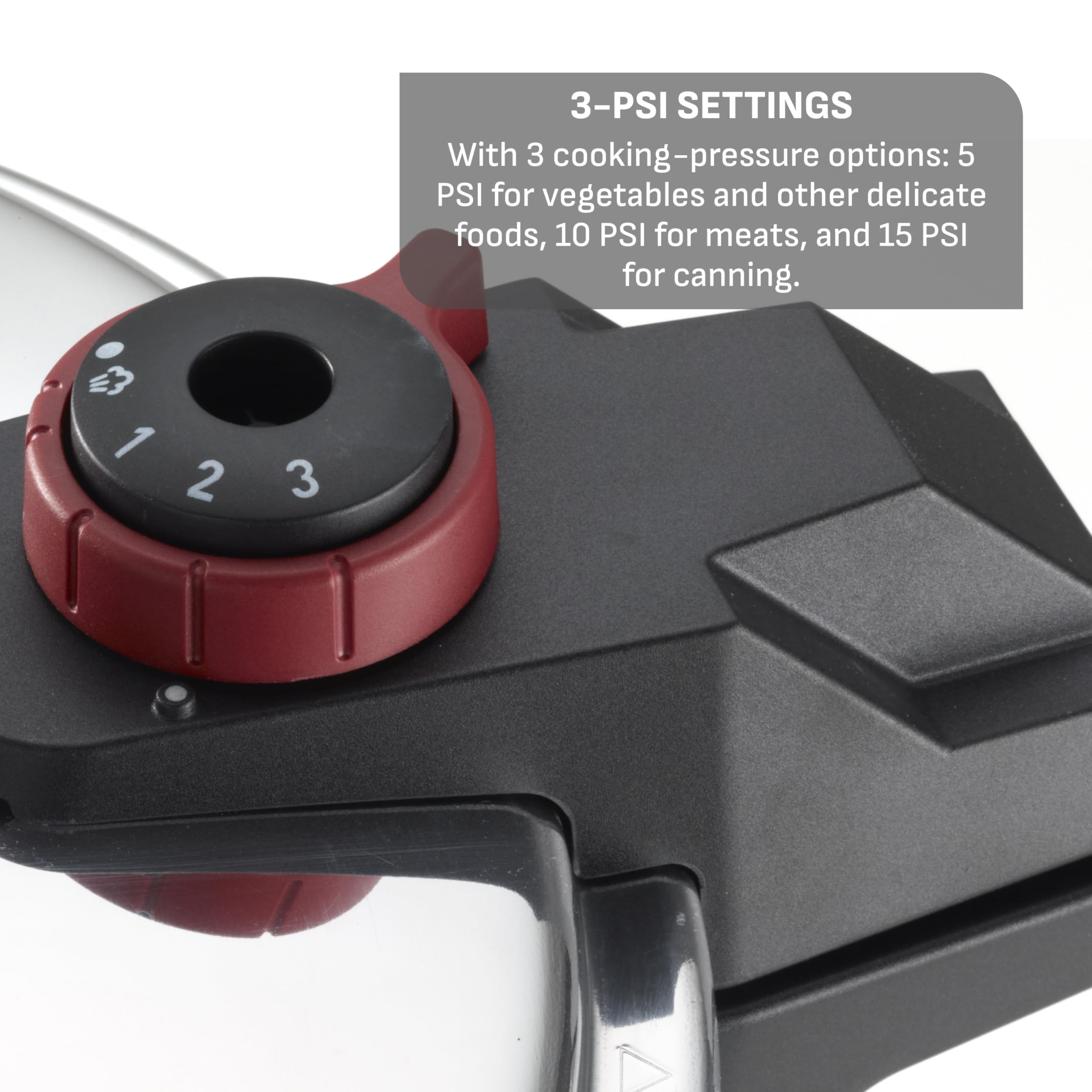 T-fal 22-Quart Aluminum Pressure Canner, 3 PSI Settings, Includes Racks & Guide, Large Capacity, Pressure & Water Bath for Vegetables, Meats, Seafood & Fruits, Silver 🍁 All In One Marketplace Canada