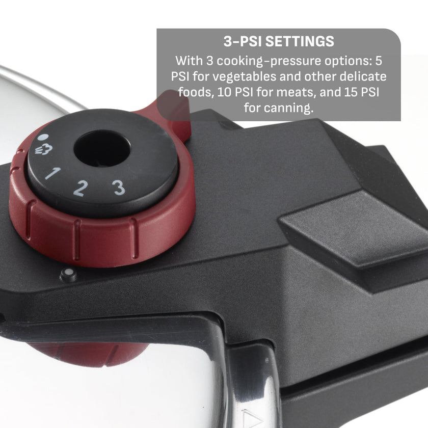 T-fal 22-Quart Aluminum Pressure Canner, 3 PSI Settings, Includes Racks & Guide, Large Capacity, Pressure & Water Bath for Vegetables, Meats, Seafood & Fruits, Silver 🍁 All In One Marketplace Canada