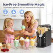 Slushie Machine, No Ice Needed Slushy Maker for Home, Real-Time Temp Display, Frozen Drink Maker with 6 Preset Programs for Ice Cream, Frappés, Milk Shake and More, Black, 1 Pack+3Modes 🍁 All In One Marketplace Canada