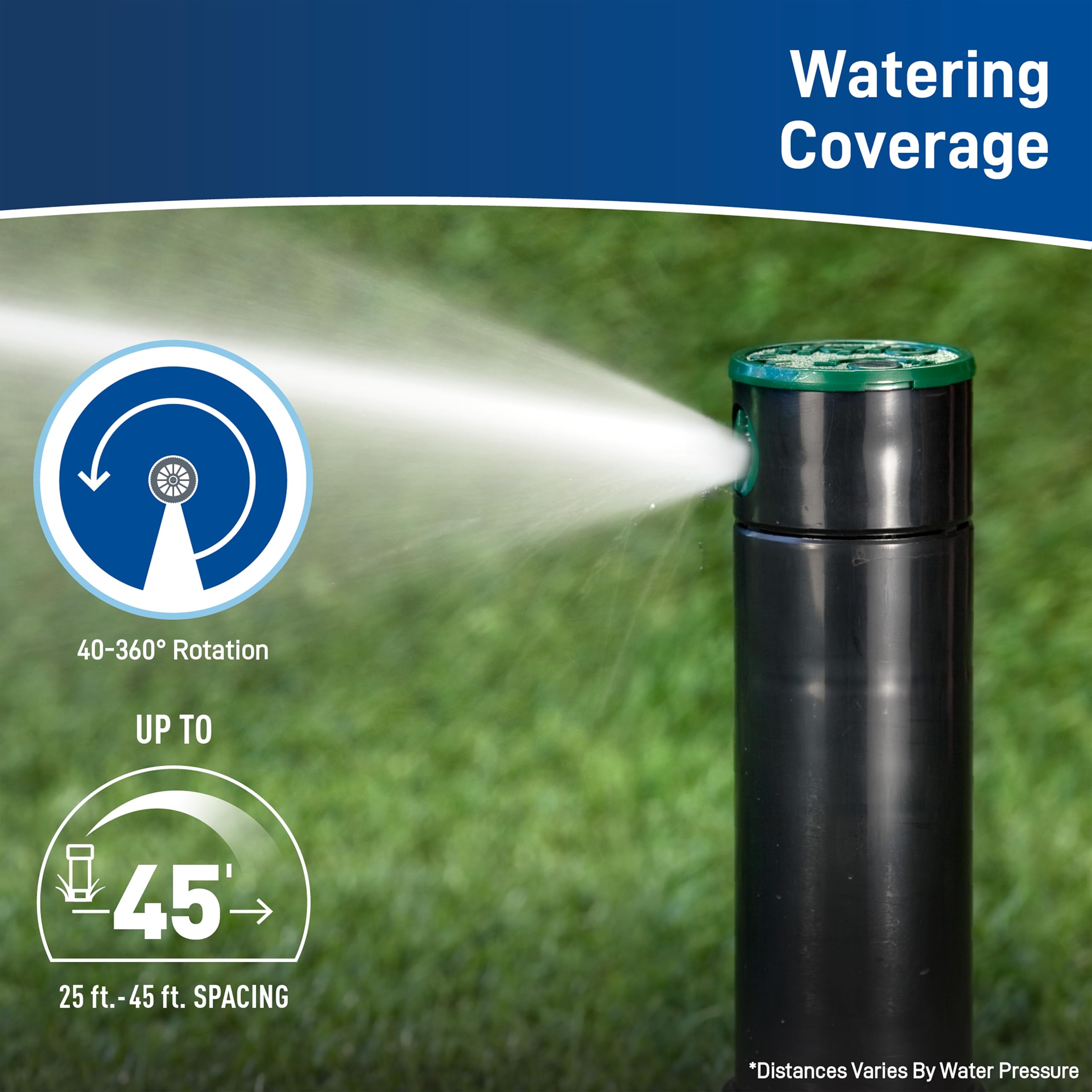 Orbit Watermaster 55461 Voyager 4-Inch Adjustable Pop-Up Gear Drive Sprinkler Head, 2-Pack 🍁 All In One Marketplace Canada