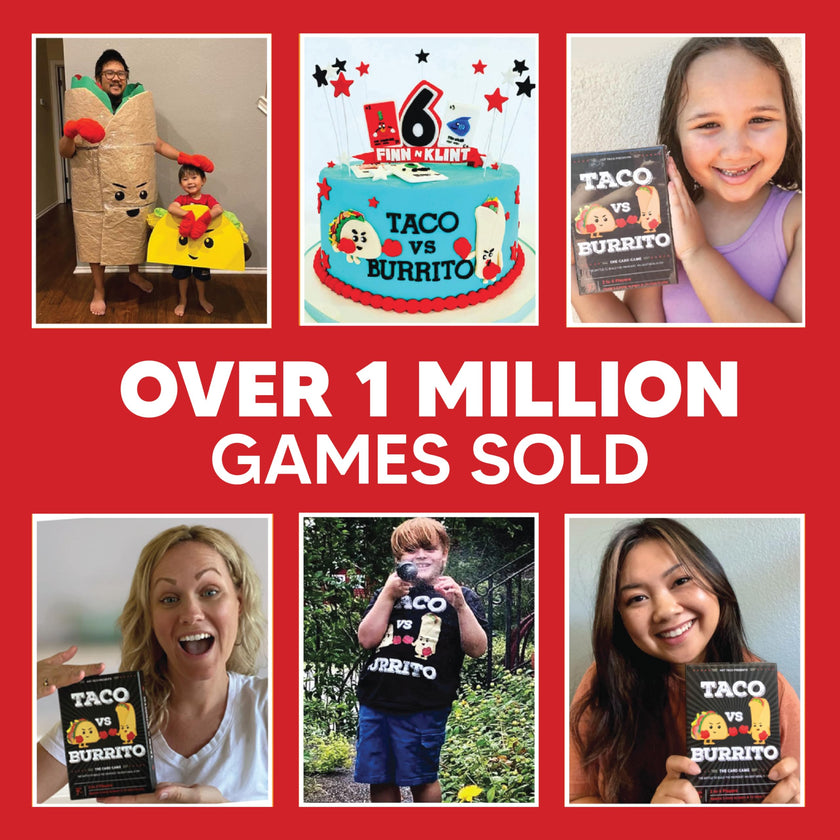 Taco vs Burrito - The Wildly Popular Surprisingly Strategic Card Game Created by a 7 Year Old - a Family-Friendly Party Game for Kids, Teens & Adults 🍁 All In One Marketplace Canada