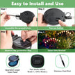 iBaycon 4 Pack Solar Firefly Lights Garden Pathway Outdoor Decor Warm White 🍁 All In One Marketplace Canada