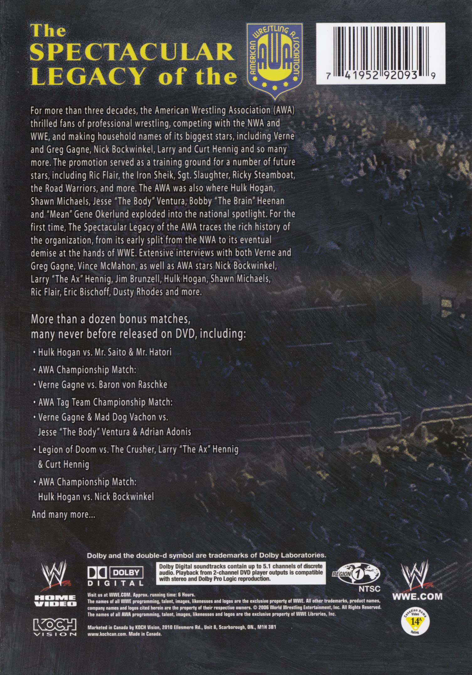 The Spectacular Legacy of the AWA - DVD