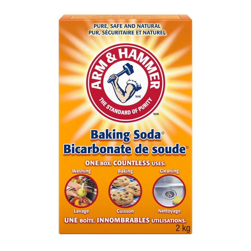 Arm & Hammer Pure Baking Soda – Multi-Purpose Cleaner, Natural Odour Eliminator & Baking Essential – Large Value Size – 2 kg (Pack of 1) 🍁 All In One Marketplace Canada