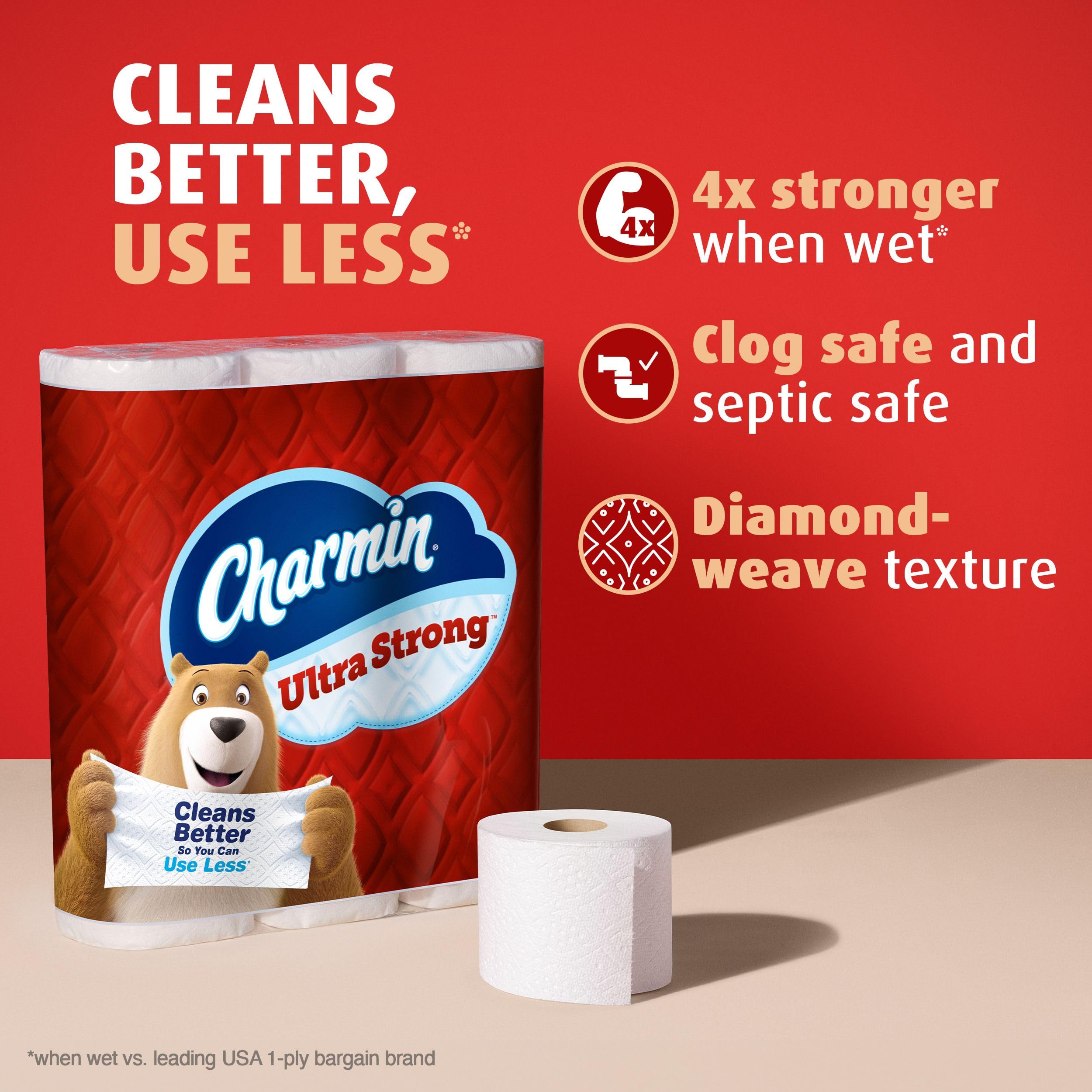 Charmin Toilet Paper Ultra Strong, 24 Mega Rolls = 96 Regular Rolls 🍁 All In One Marketplace Canada