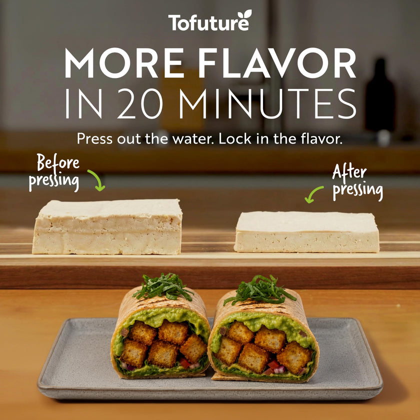 Tofuture Tofu Press | Patented Self-Contained | Vegan, Fits 8-16 oz Block 🍁 All In One Marketplace Canada