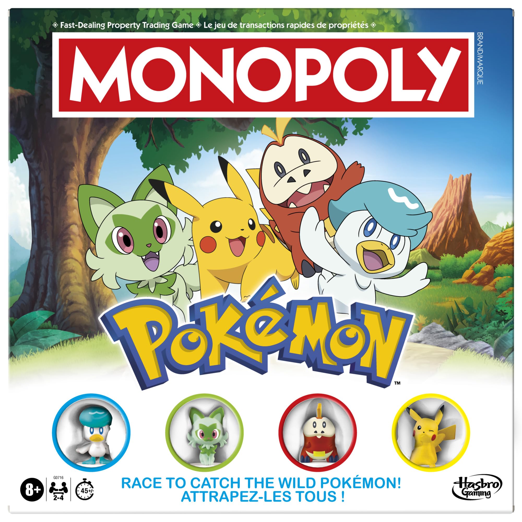 Monopoly Pokémon Edition Board Game | Ages 8 and Up | 2 to 4 Players | Kids Games for Pokémon Fans | Fun Family Games| 45 Mins. Avg. (English & French) 🍁 All In One Marketplace Canada