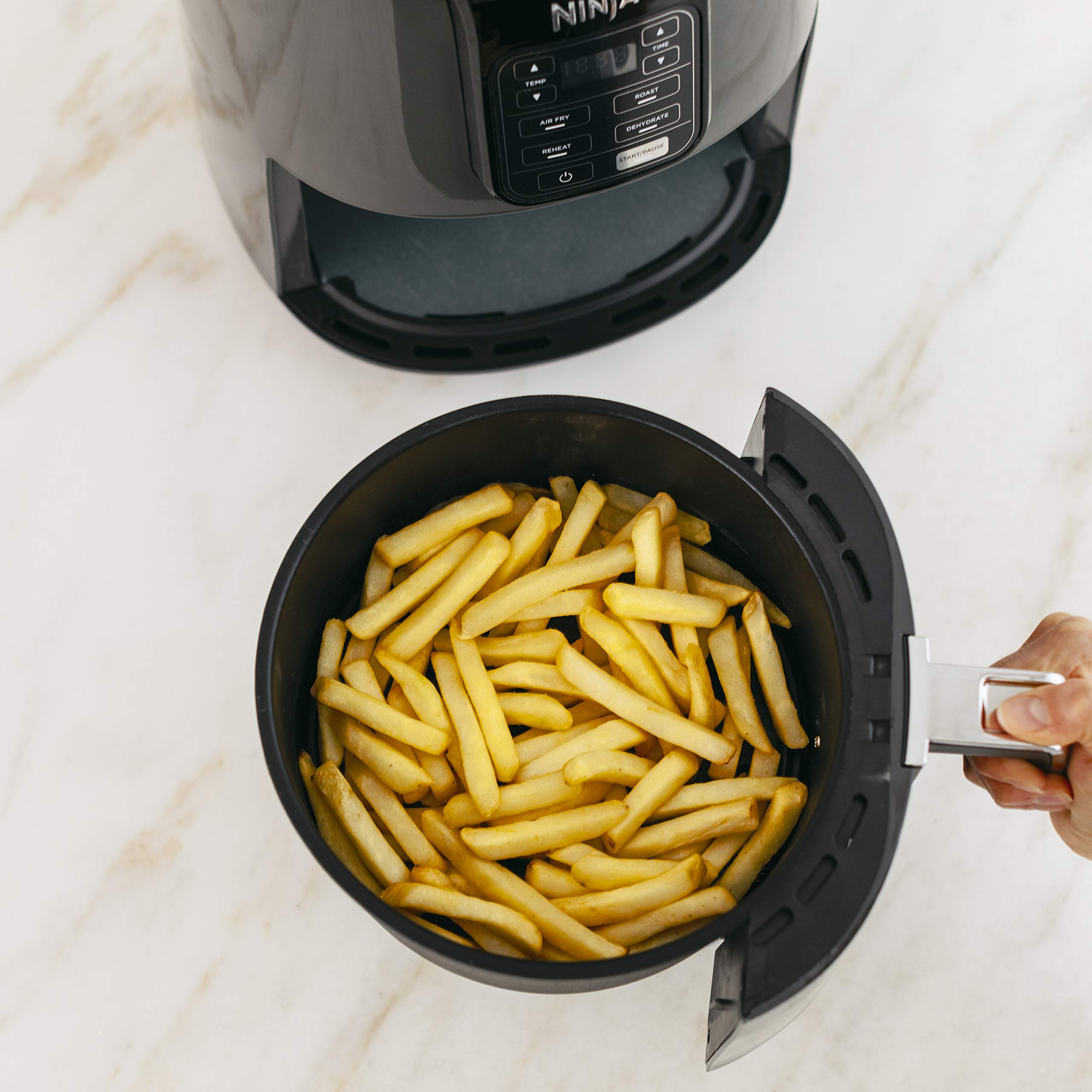 Ninja AF100C Air Fryer, 4-Qt Capacity, Non-Stick, Air Fry, Roast, Reheat, Dehydrate, Charcoal Grey (Canadian Version) - Perfect for Nutritional Cooking with Air Fryer Accessories 🍁 All In One Marketplace Canada