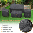 STARTWO Outdoor Waterproof Patio Furniture Covers 4-Piece Set for Chairs 32in, Loveseat 56in, Coffee Table 45in, Heavy Duty 600D, Black 🍁 All In One Marketplace Canada