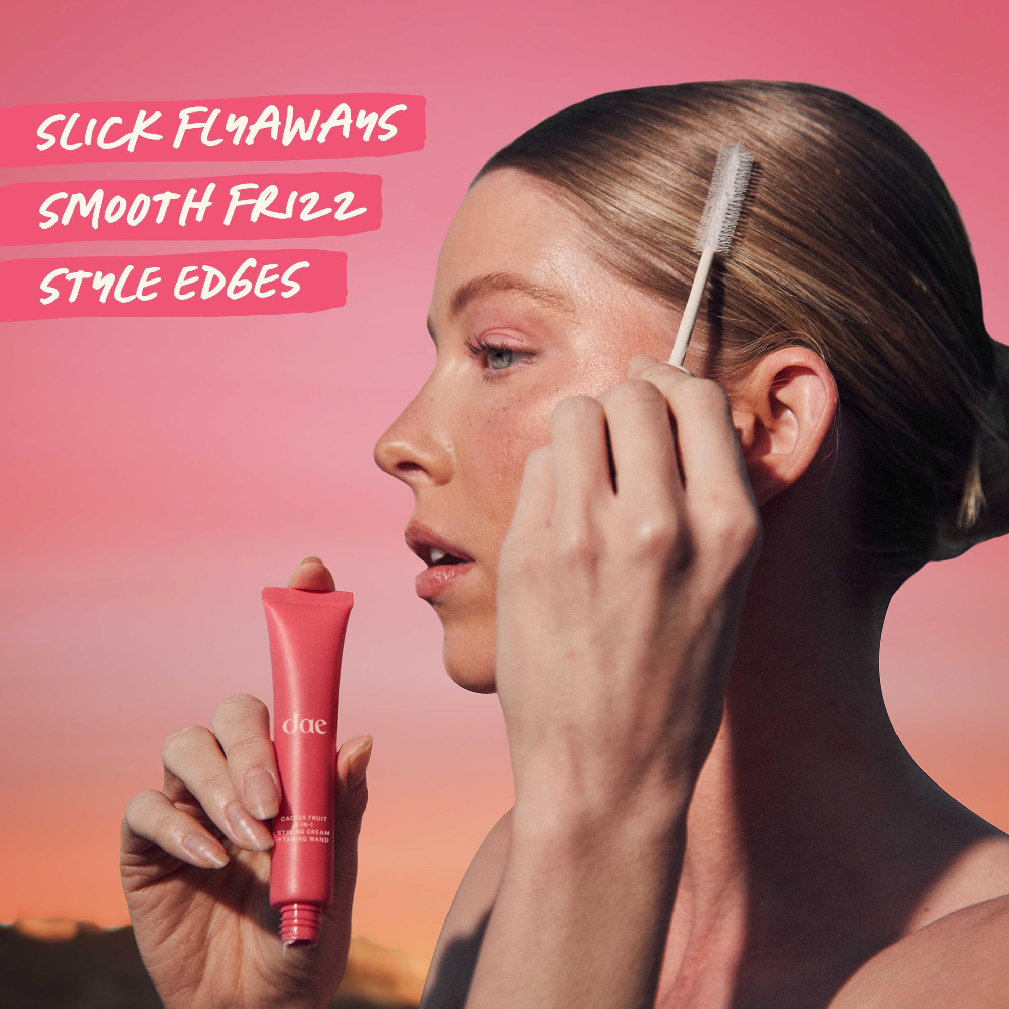 DAE Hair Cactus Fruit 3-In-1 Styling Cream & Taming Wand - Tame Flyaways, Smooth Frizz, Style Edges (0.6 oz.) 🍁 All In One Marketplace Canada