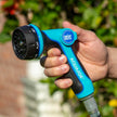 Aqua Joe AJHN102 Heavy Duty Indestructible Metal Multi Function Adjustable Hose Nozzle with Smart Throttle, Blue 🍁 All In One Marketplace Canada