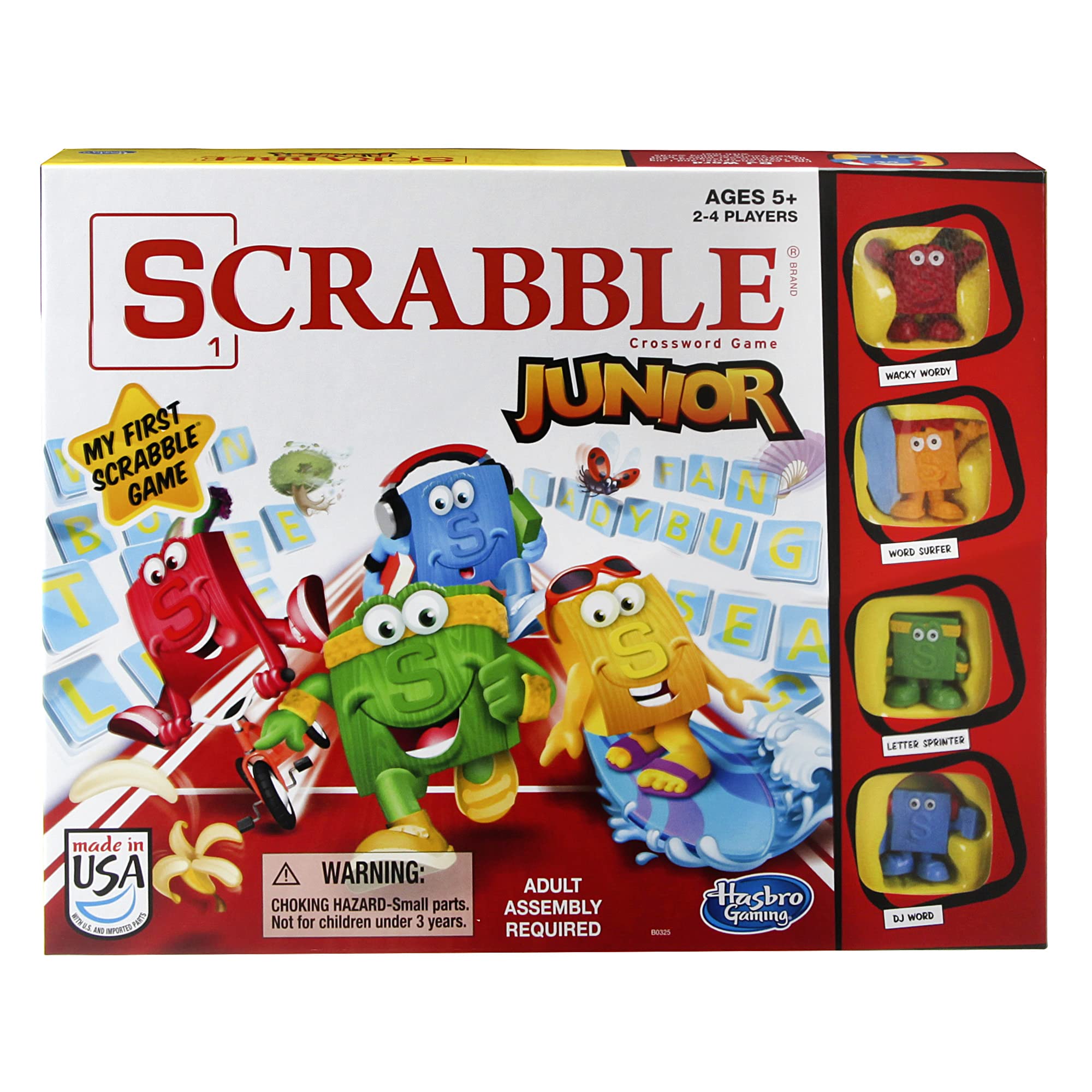 Hasbro Gaming Scrabble Junior Board Game | 2-4 Players | Family Educational Word Games for Kids | Back to School Gifts for Classroom | Ages 5+ 🍁 All In One Marketplace Canada