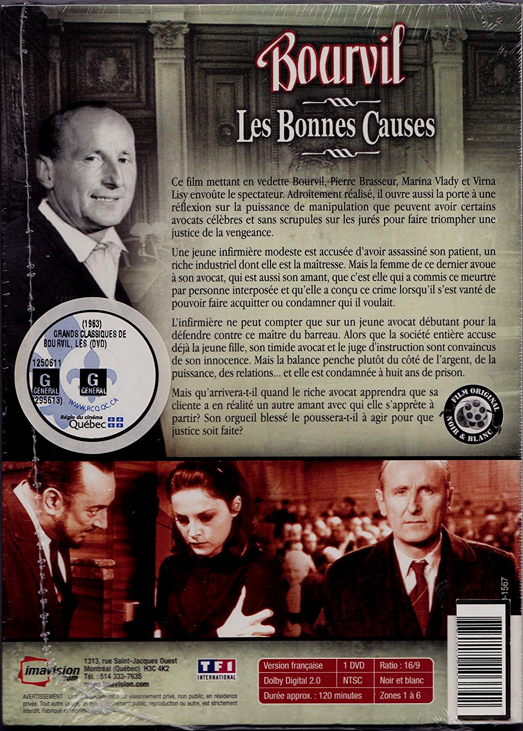 Bourvil : Les Grands Classiques : Les Bonnes Causes (Original French ONLY Version - NO English Options) 1963 (Widescreen) Régie au Québec