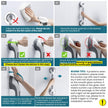 TAILI Shower Suction Cup Grab Bar Bathtubs Handrails for Seniors Elderly, No Drilling Waterproof, Grey, 2 Pack, 16 Inch 🍁 All In One Marketplace Canada
