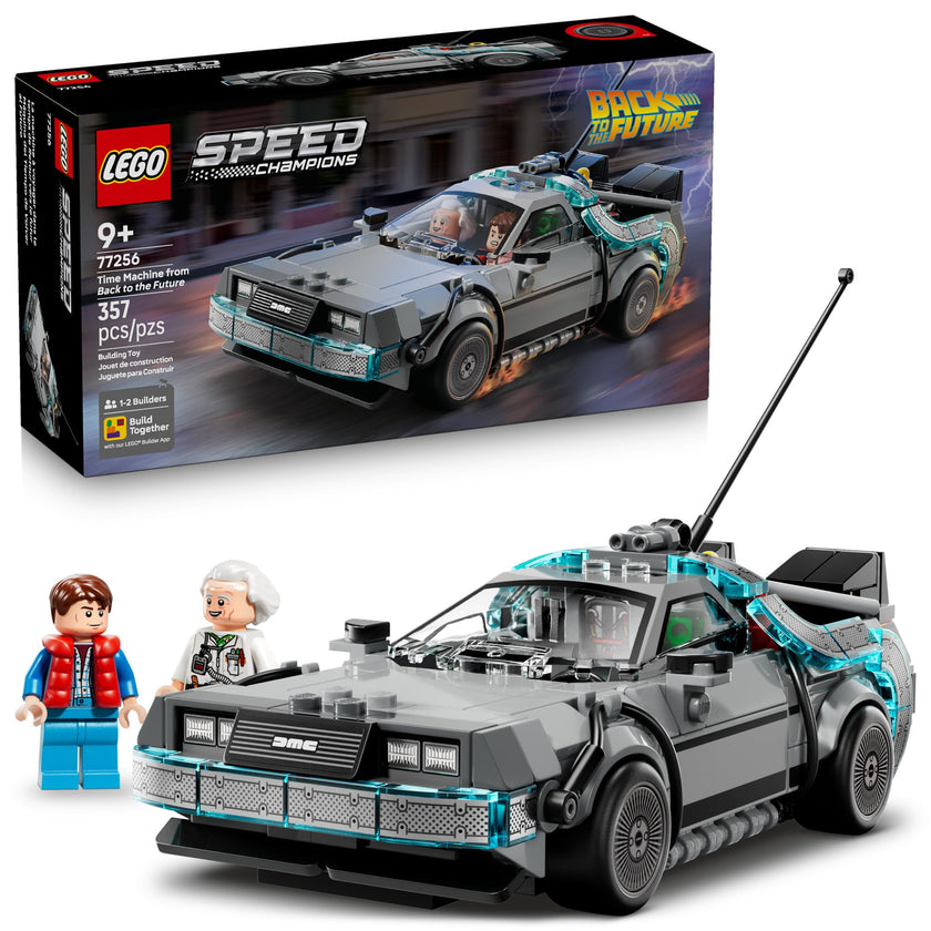 LEGO Speed Champions Time Machine from Back to The Future Building Toy for Kids - Pretend Play & Display Car Toy W/2 Build Modes for Boys & Girls, Ages 9+ - Gift Ideas for Birthdays & Fans - 77256 🍁 All In One Marketplace Canada
