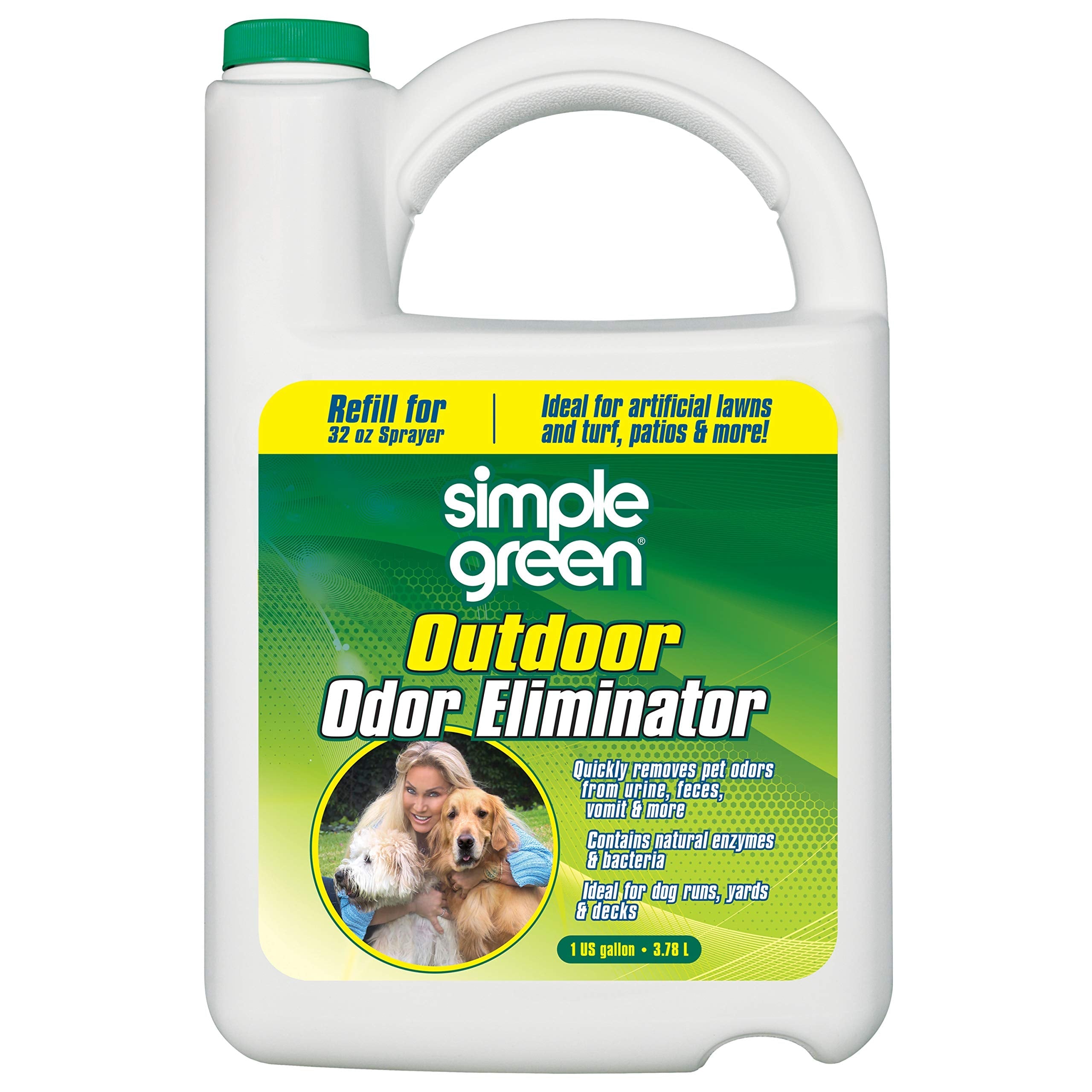 Simple Green Outdoor Odor Eliminator for Pets, Dogs, 1 Gallon Refill - Ideal for Artificial Lawns & Patio, Milky White 🍁 All In One Marketplace Canada