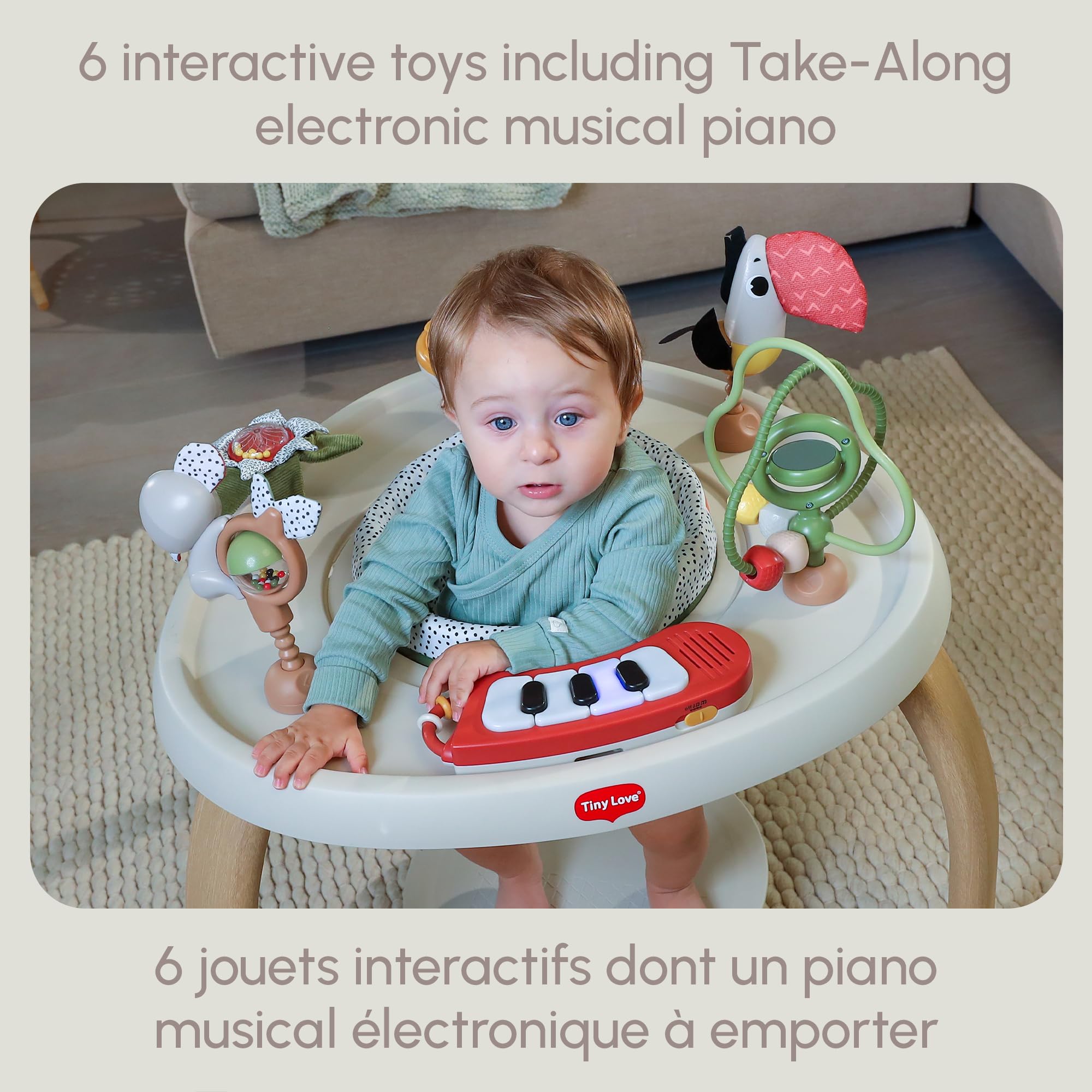 Tiny Love 5-in-1 Here I Grow Stationary Activity Center - Boho Chic 🍁 All In One Marketplace Canada