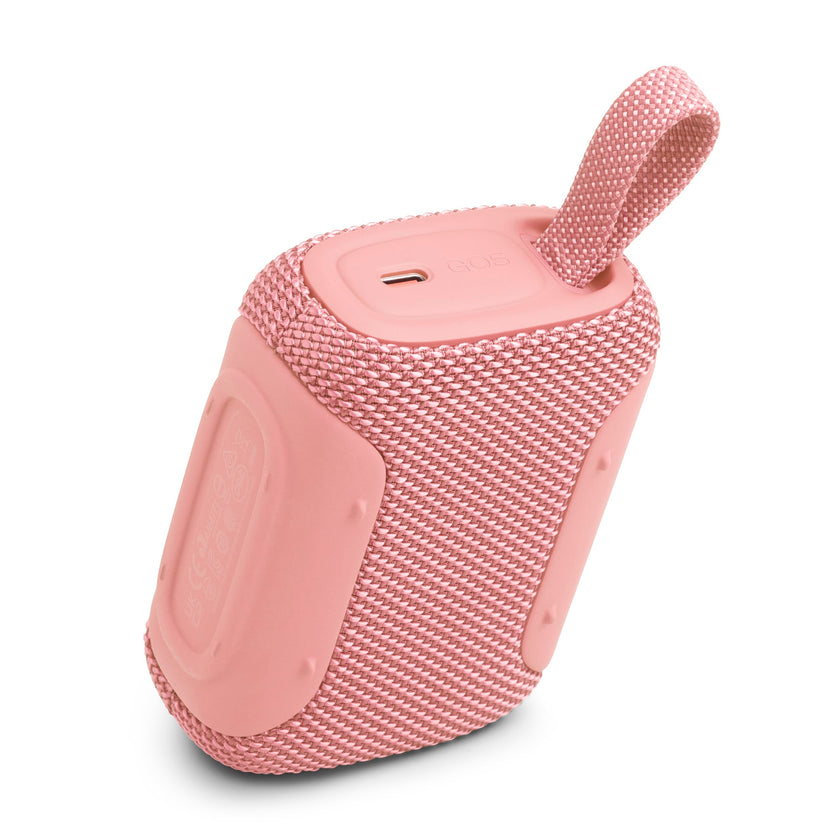 JBL Go 5 - Ultra-Portable Waterproof & Drop-Proof Speaker with JBL Legendary Sound & Ambient Edge Lighting, AirTouch Instant Stereo Pairing or Link Multiple Compatible Speakers via Auracast™ (Pink) 🍁 All In One Marketplace Canada
