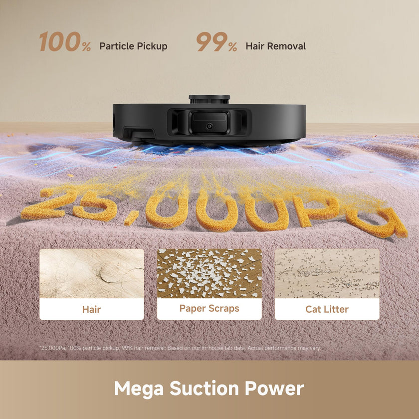 DREAME L40 Ultra Gen 2 Robot Vacuum and Mop with 25,000Pa Suction, Extendable Side Brush and Mop, All-in-One Self-Emptying & Cleaning Dock, Voice & App Control, Black 🍁 All In One Marketplace Canada